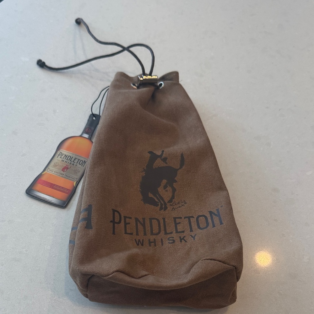 Pendleton Whisky Brown Drawstring Bag